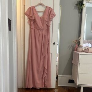 Elegant Pink Davids Bridal Gown